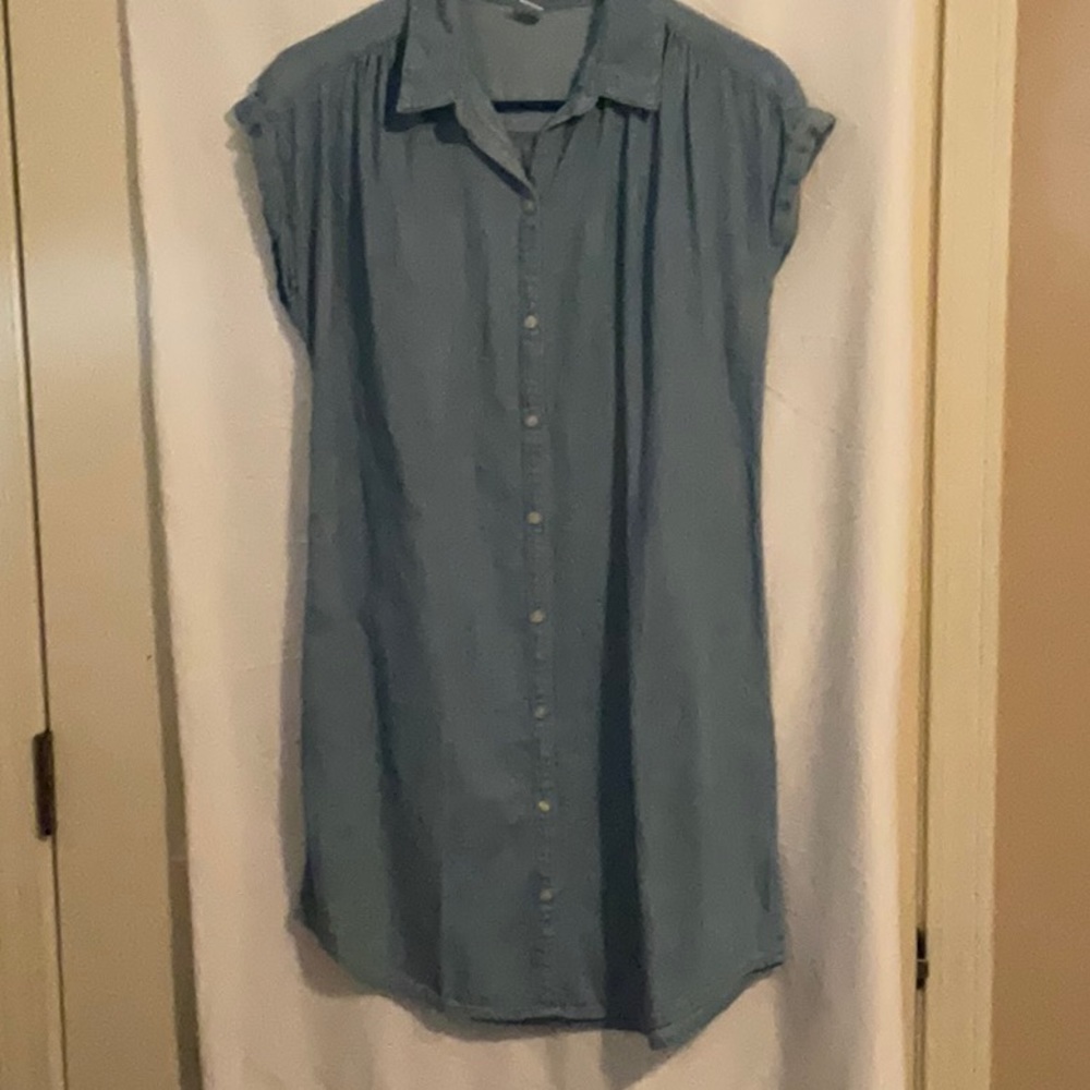 Old Navy (S) light denim shirt dress